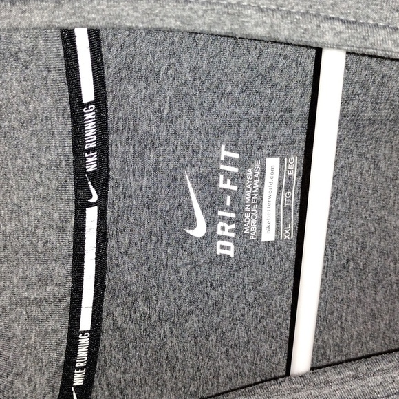 NIKE DRI-FIT RUNNING TOP 1/4 ZIP PULLOVER MEN'S SIZE XXL GRAY - Picture 5 of 7
